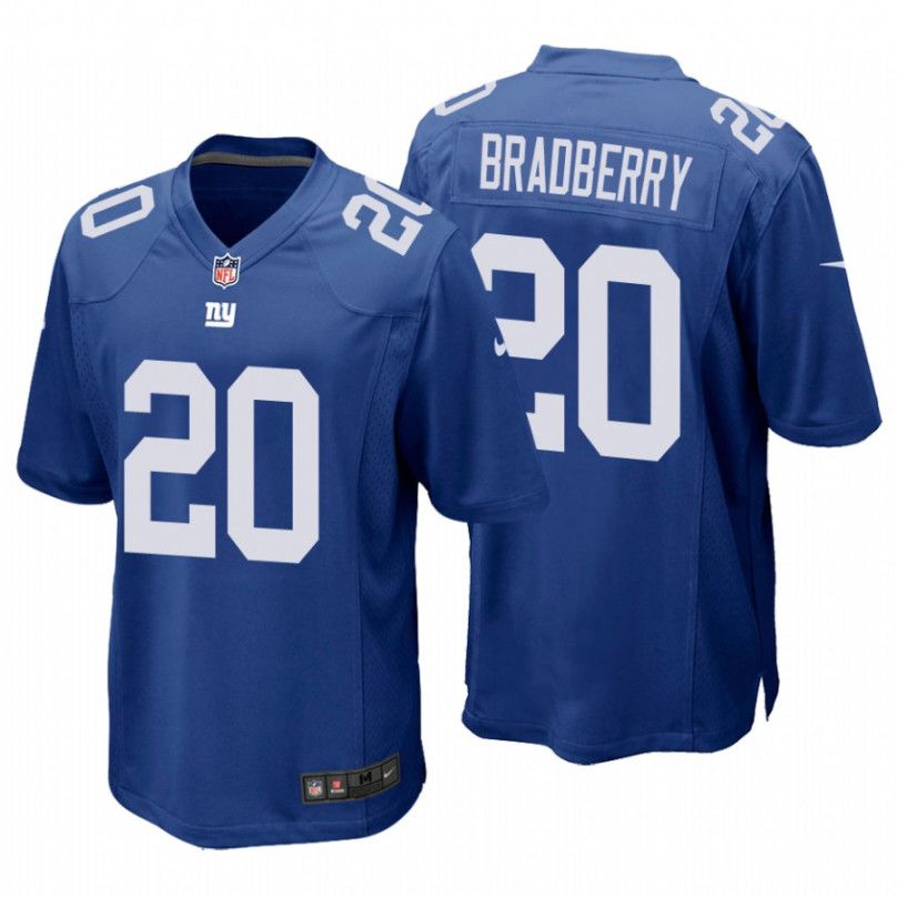 Men New York Giants 20 James Bradberry Nike Royal Game Player NFL Jersey